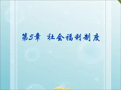 社会福利制度