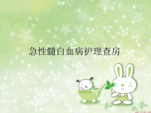 急性髓白血病护理PPT课件