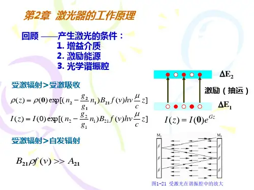 激光原理第二章  激光器的工作原理