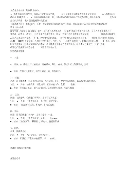 烤漆与静电喷涂的区别
