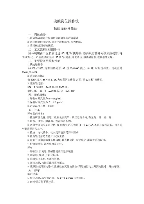 2.硫酸岗位操作法