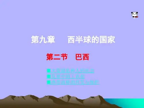 人教版课件《巴西》精美PPT1