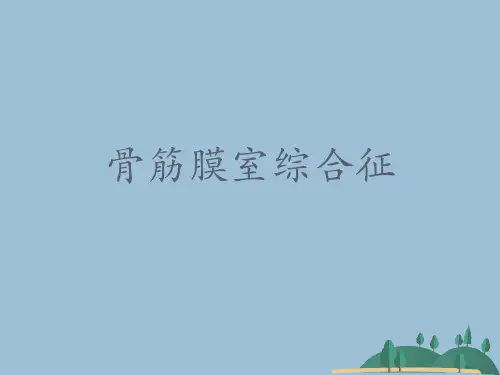 骨筋膜室综合征