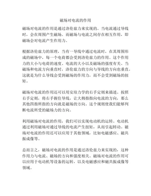 磁场对电流的作用