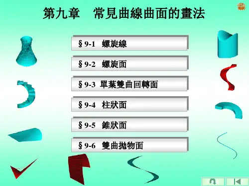 机械制图课件-曲线、曲面
