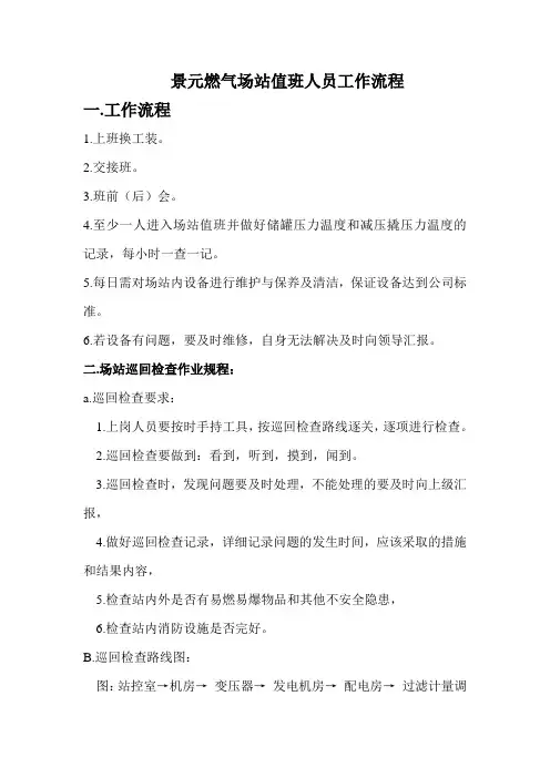 门站值班应知应会应做