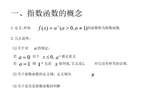指数函数的概念