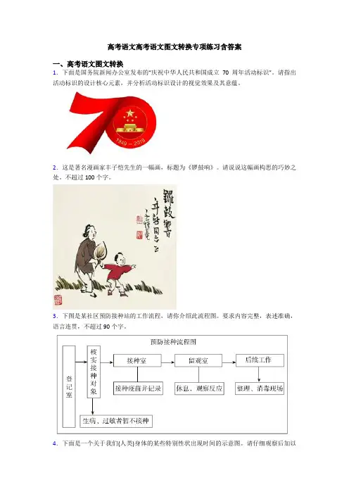 高考语文高考语文图文转换专项练习含答案