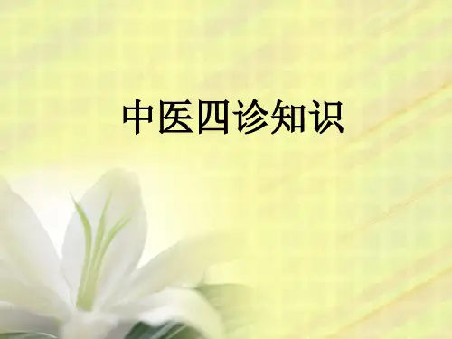 中医四诊知识
