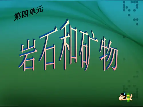 教科版小学科学四年级下册(四单元岩石)