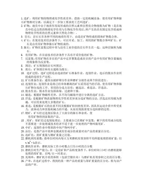 选矿概念 (2)
