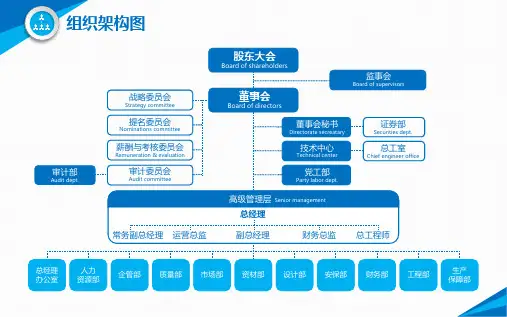 公司组织架构图模板(完整版)可编辑 (123)