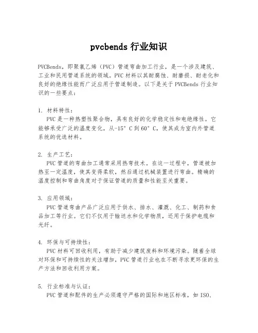 pvcbends行业知识