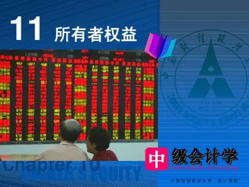 中南财大会计课件之所有者权益
