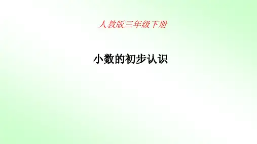 人教版《小数的初步认识》ppt课件4