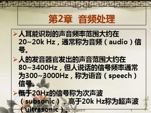 音频处理 ppt课件