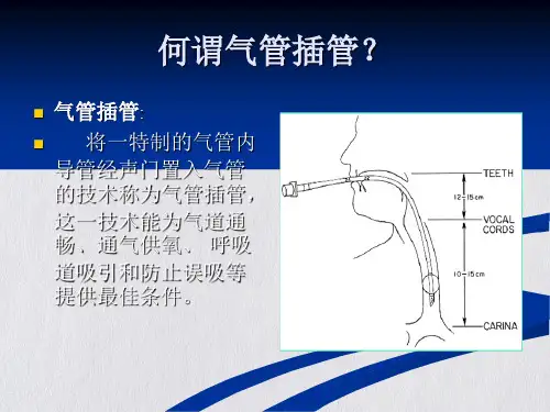 气管插管护理配合PPT课件