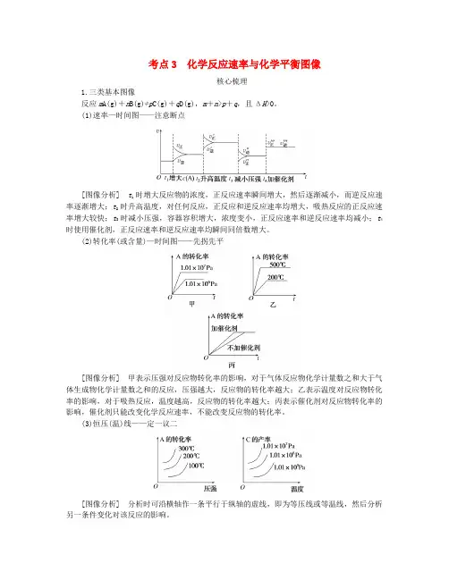 新教材2024高考化学二轮专题复习专题8化学反应速率和化学平衡考点3化学反应速率与化学平衡图像教师用