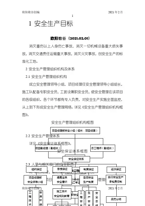 施工安全专项方案之欧阳学文创编