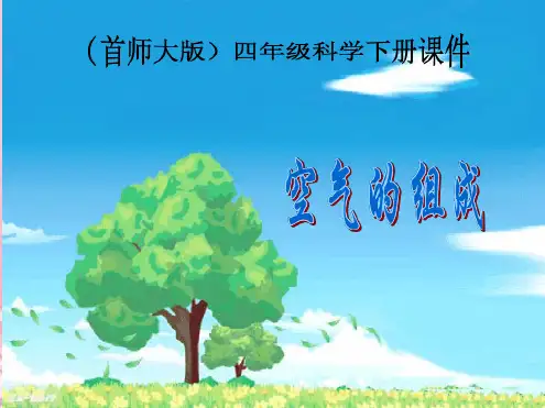 四年级科学下册空气的组成1课件首师大版