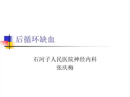 后循环缺血