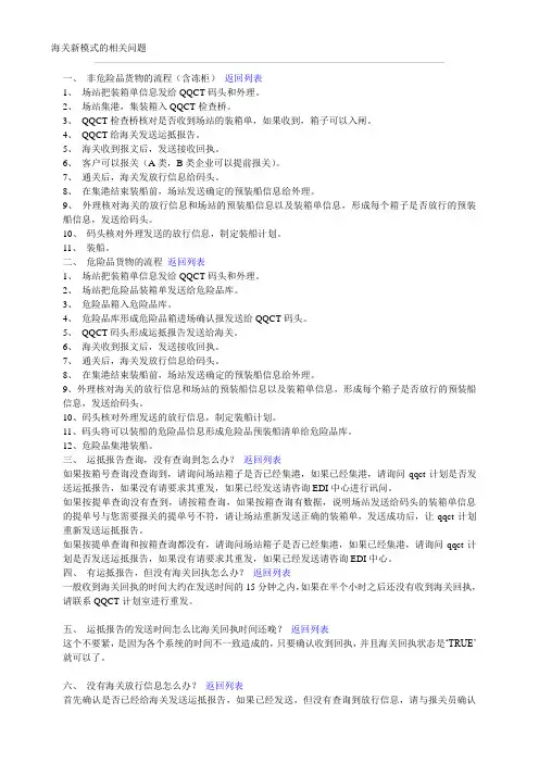 青岛海关操作流程