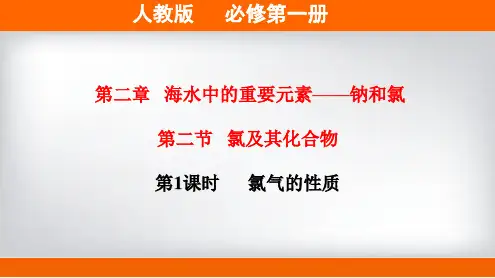 氯气的性质课件-高一上学期化学人教版(2019)必修第一册