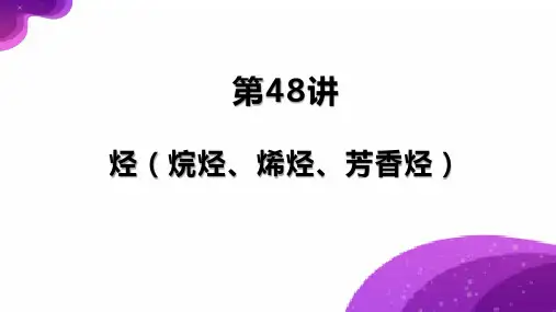 第48讲 烃(烷烃、烯烃、芳香烃)-2024年高考化学一轮复习课件