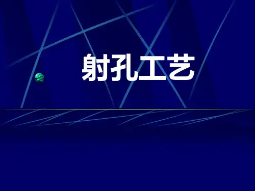 射孔工艺介绍