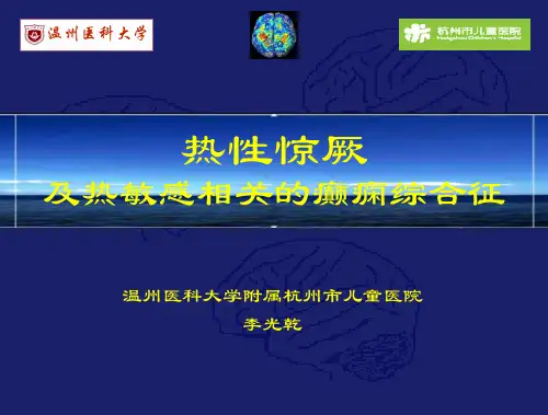 热性惊厥及热敏感相关的癫痫综合征