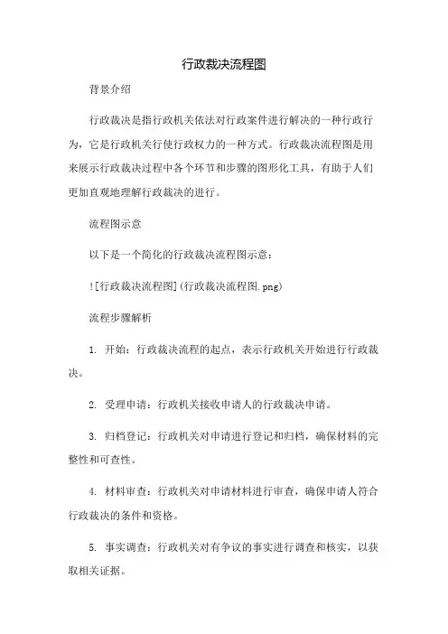 行政裁决流程图