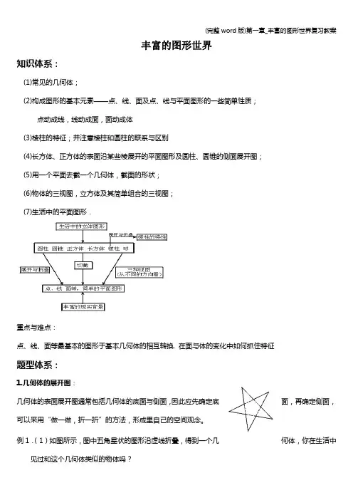 (完整word版)第一章_丰富的图形世界复习教案
