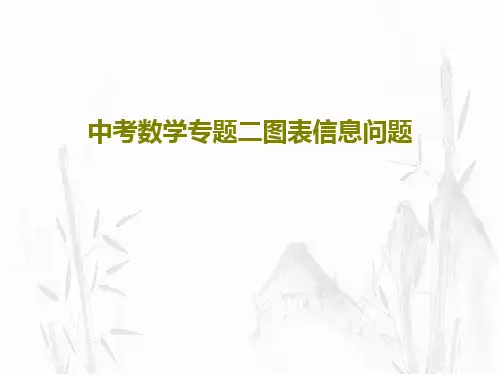 中考数学专题二图表信息问题共74页文档