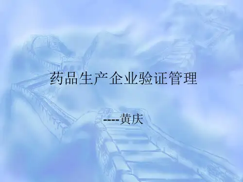 公用系统及设备验证