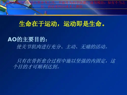 骨科内固定经典理论培训课件