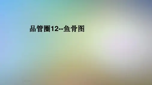品管圈12--鱼骨图