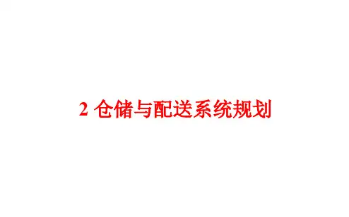 第2章仓储与配送系统规划