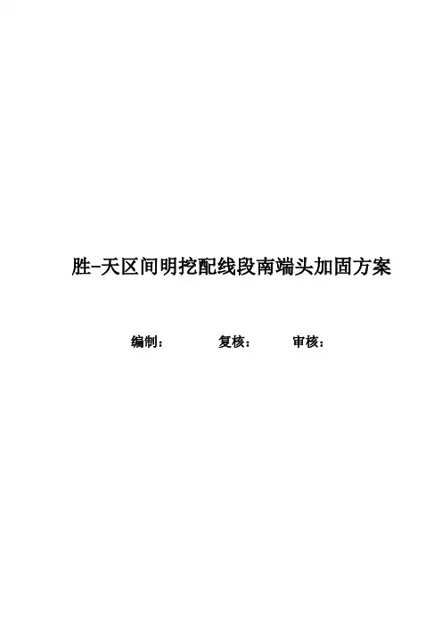 胜太西路站南端头加固方案