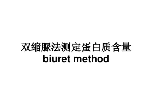【生化实验】双缩脲法测定蛋白质含量