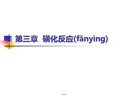 第三章磺化反应
