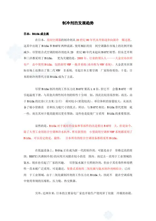 制冷剂的发展趋势_secret