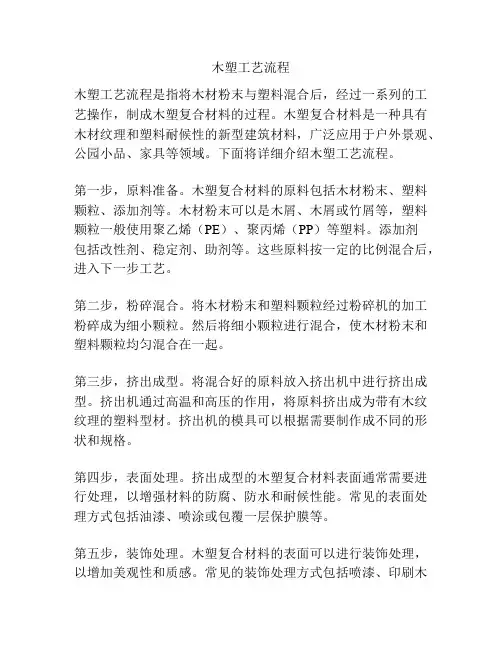 木塑工艺流程