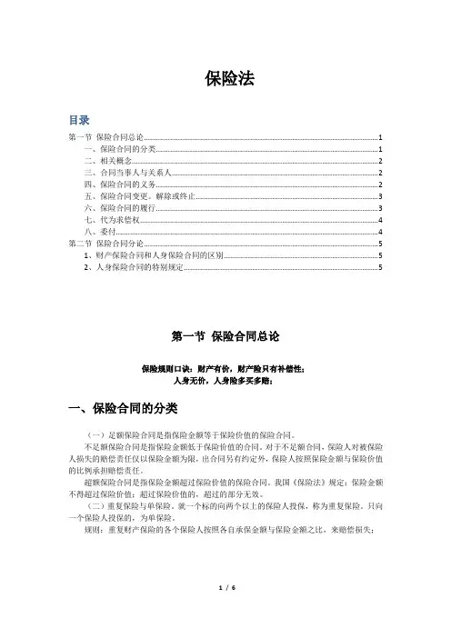 保险法讲义