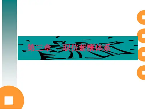 薪酬管理第三章