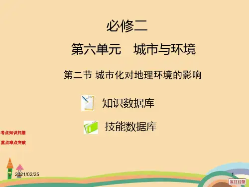 高一地理城市化对地理环境的影响精选课件PPT