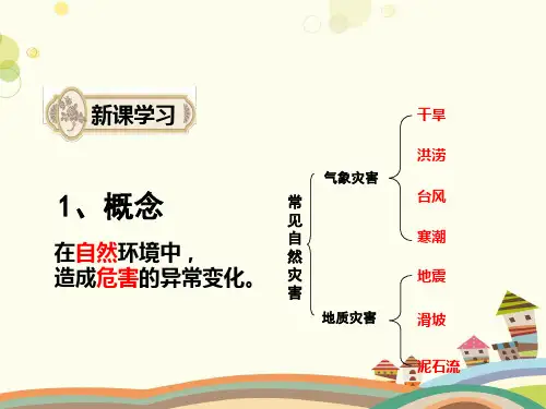 初中地理人教八年级上册第二章中国的自然环境-自然灾害