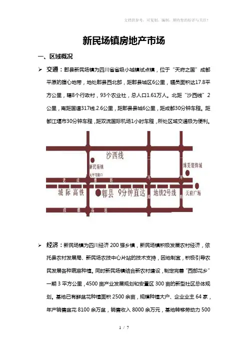 新民场镇房地产市场