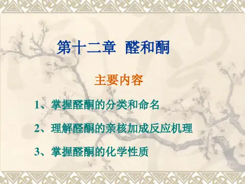 有机化学：第十二章 醛和酮分析
