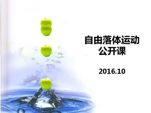 《自由落体运动》ppt