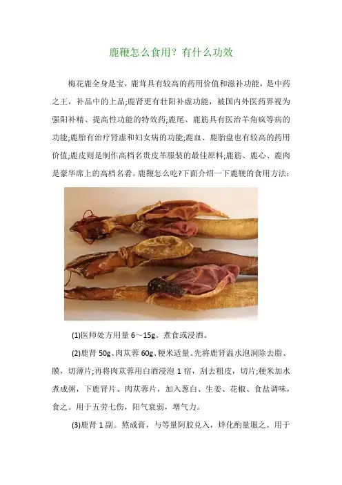 鹿鞭怎么食用？有什么功效